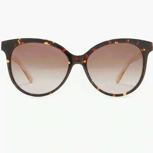 Kate Spade Kinsley 55mm Cat Eye Sunglasses in Dark Havana/Brown Gradient NWT